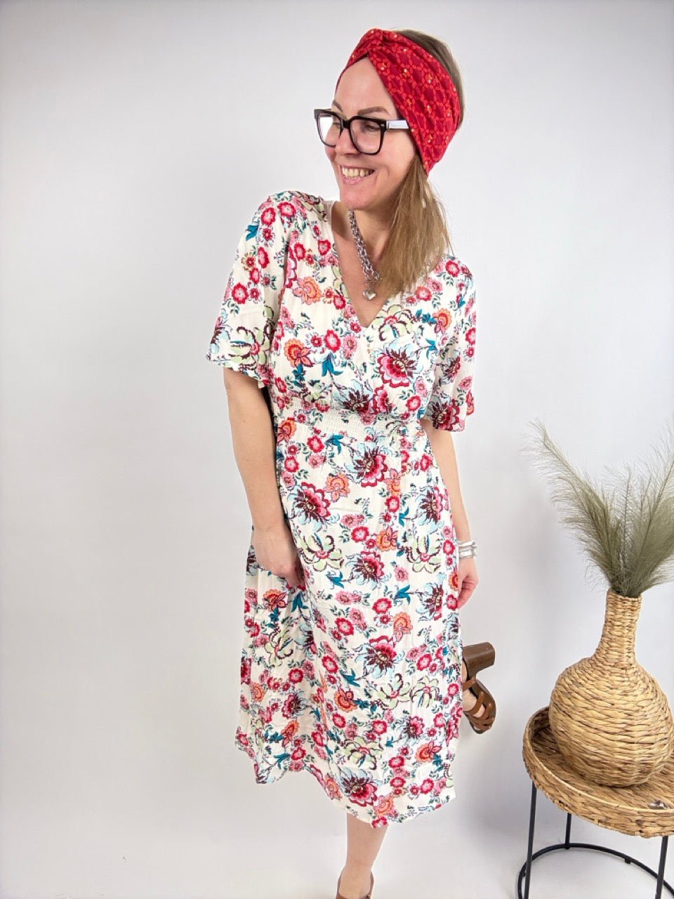 Kleid Rosentanz Weiß - FROLLEIN KÄTHE Shop