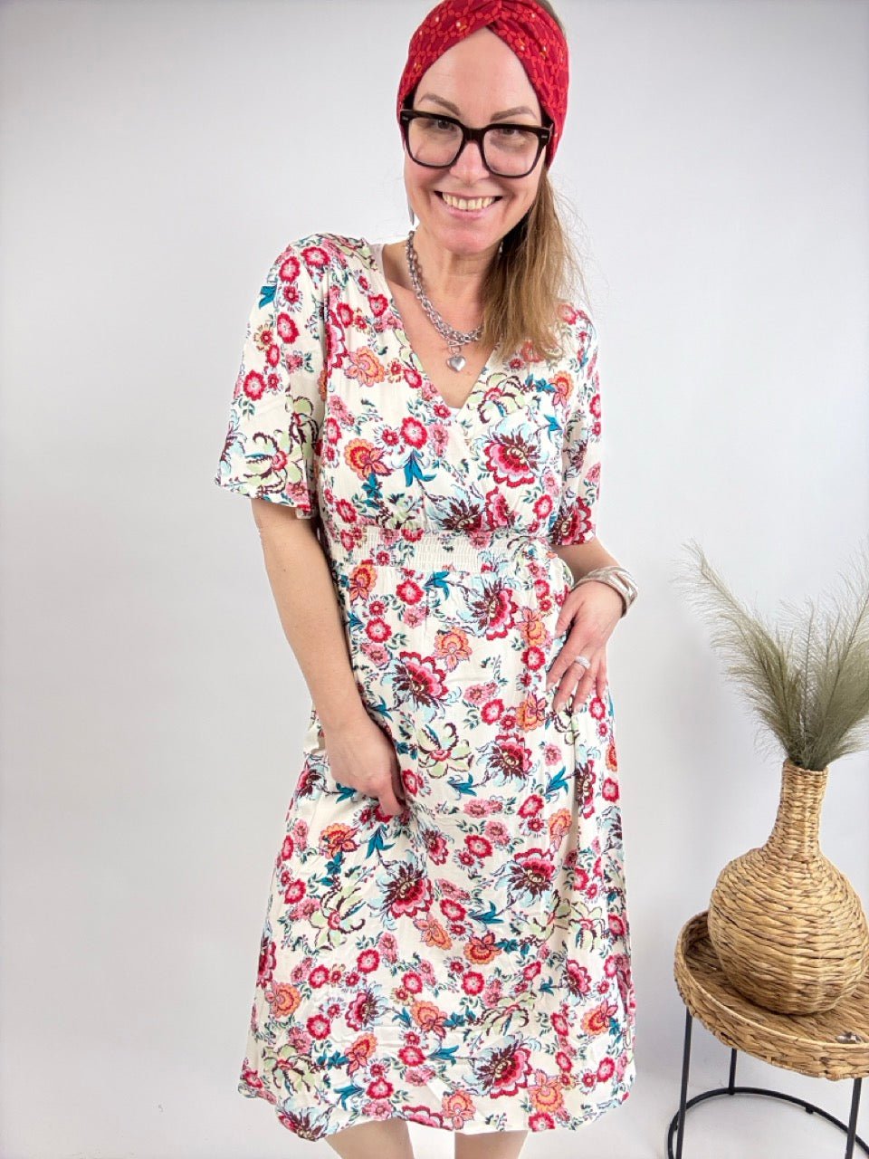 Kleid Rosentanz Weiß - FROLLEIN KÄTHE Shop