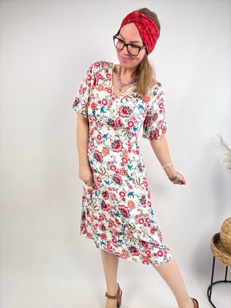 Kleid Rosentanz Weiß - FROLLEIN KÄTHE Shop