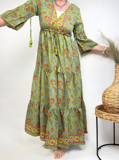 Kleid Samira Grün - FROLLEIN KÄTHE Shop