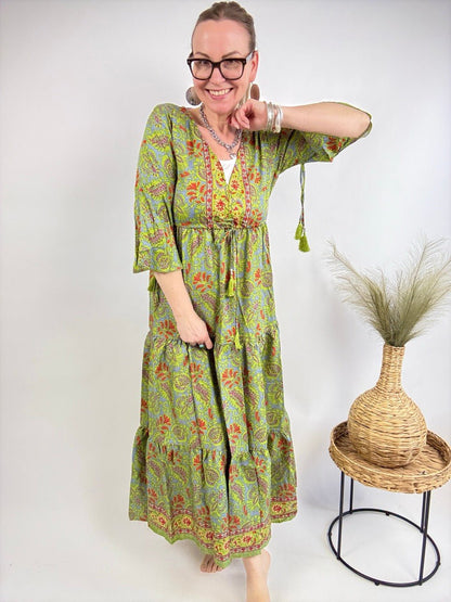 Kleid Samira Grün - FROLLEIN KÄTHE Shop