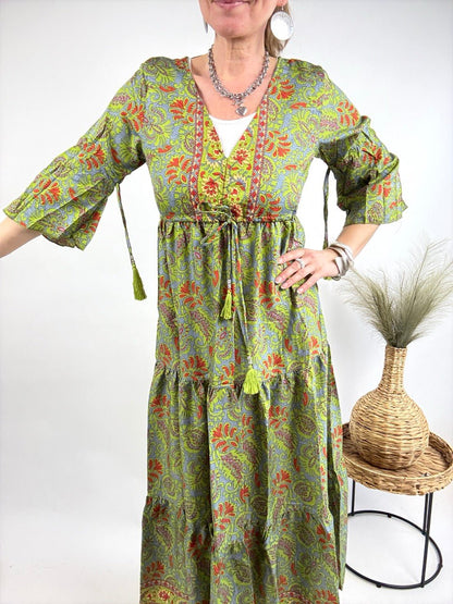 Kleid Samira Grün - FROLLEIN KÄTHE Shop