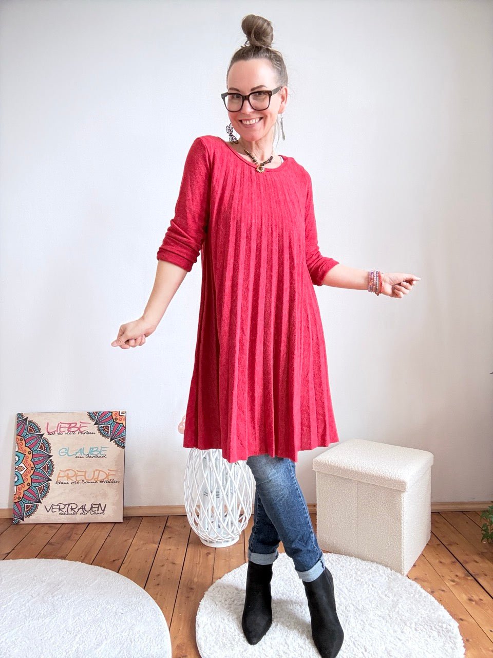 Kleid Siena Rot - FROLLEIN KÄTHE Shop