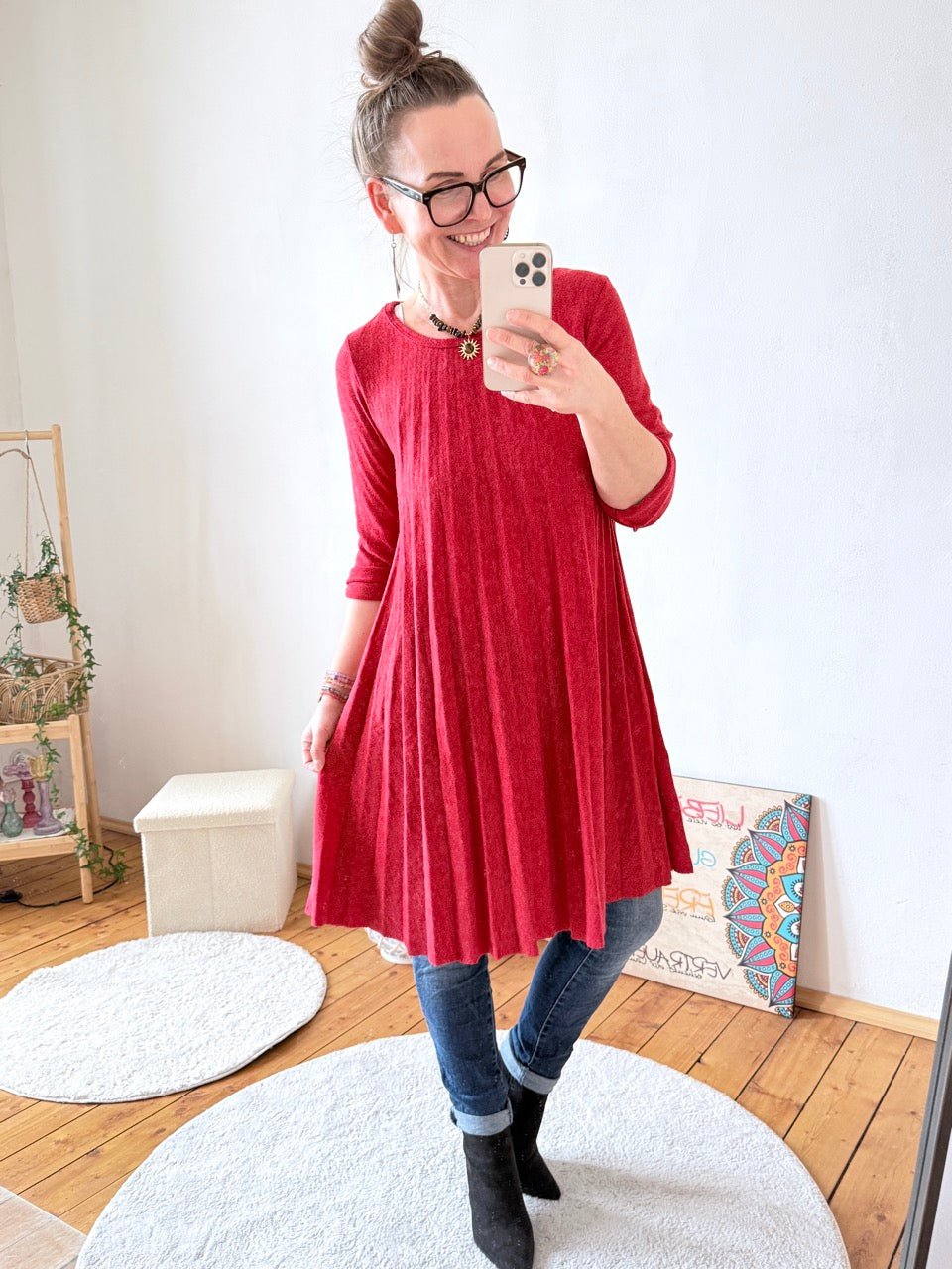 Kleid Siena Rot - FROLLEIN KÄTHE Shop