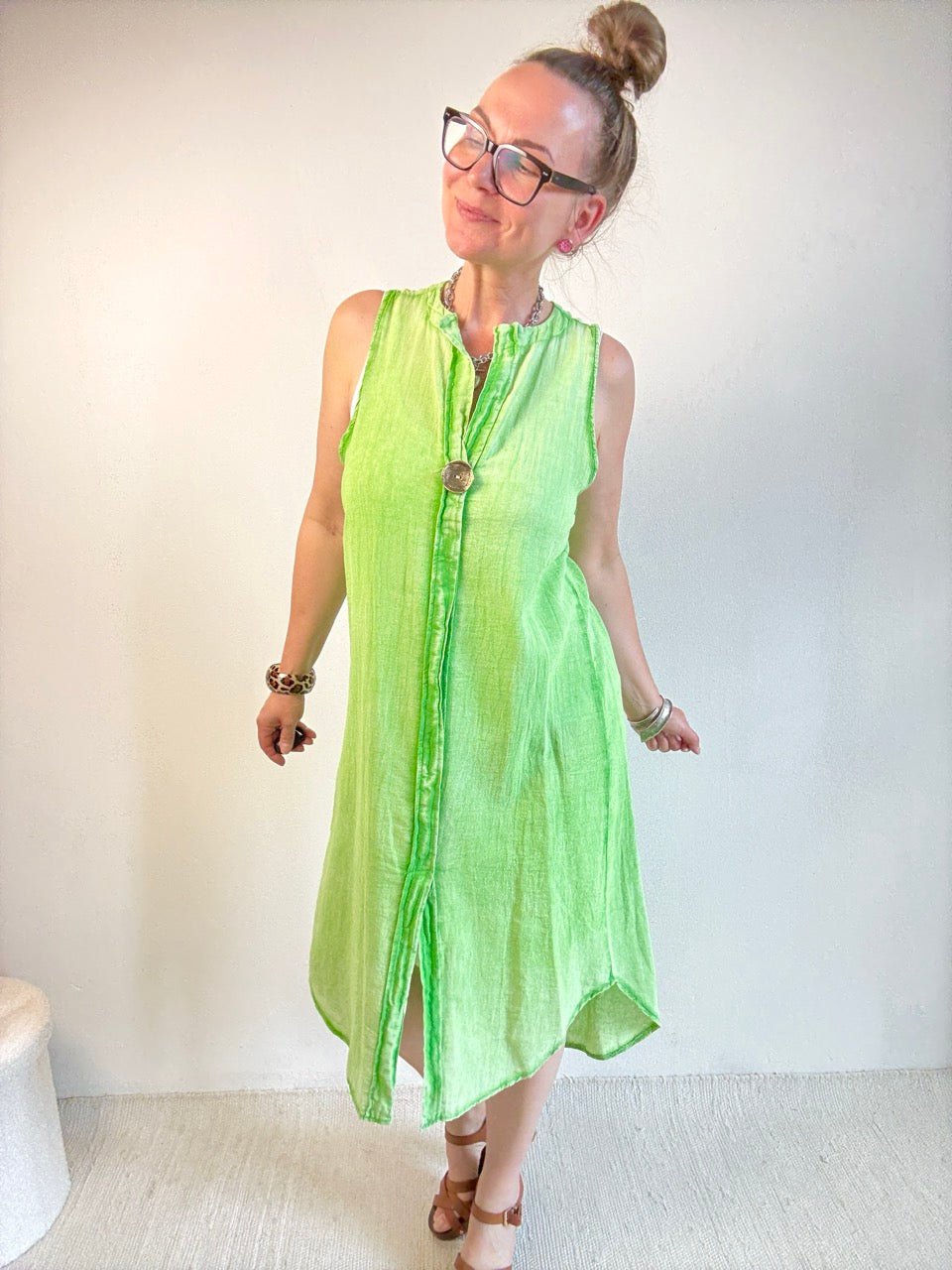 Kleid Summer Time Grün - FROLLEIN KÄTHE Shop