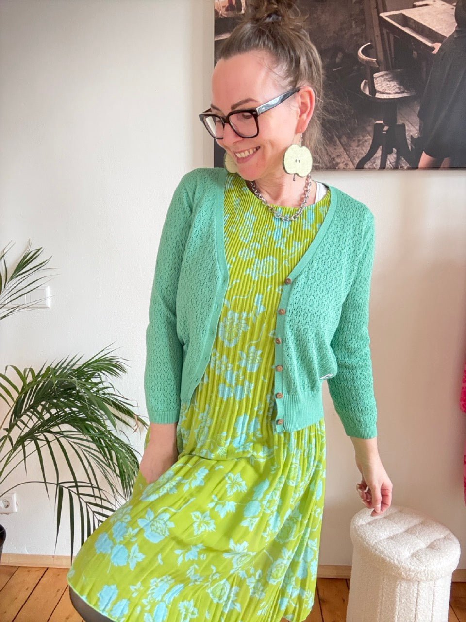 Kleid Swing Swing Lindgrün NEU! - FROLLEIN KÄTHE Shop