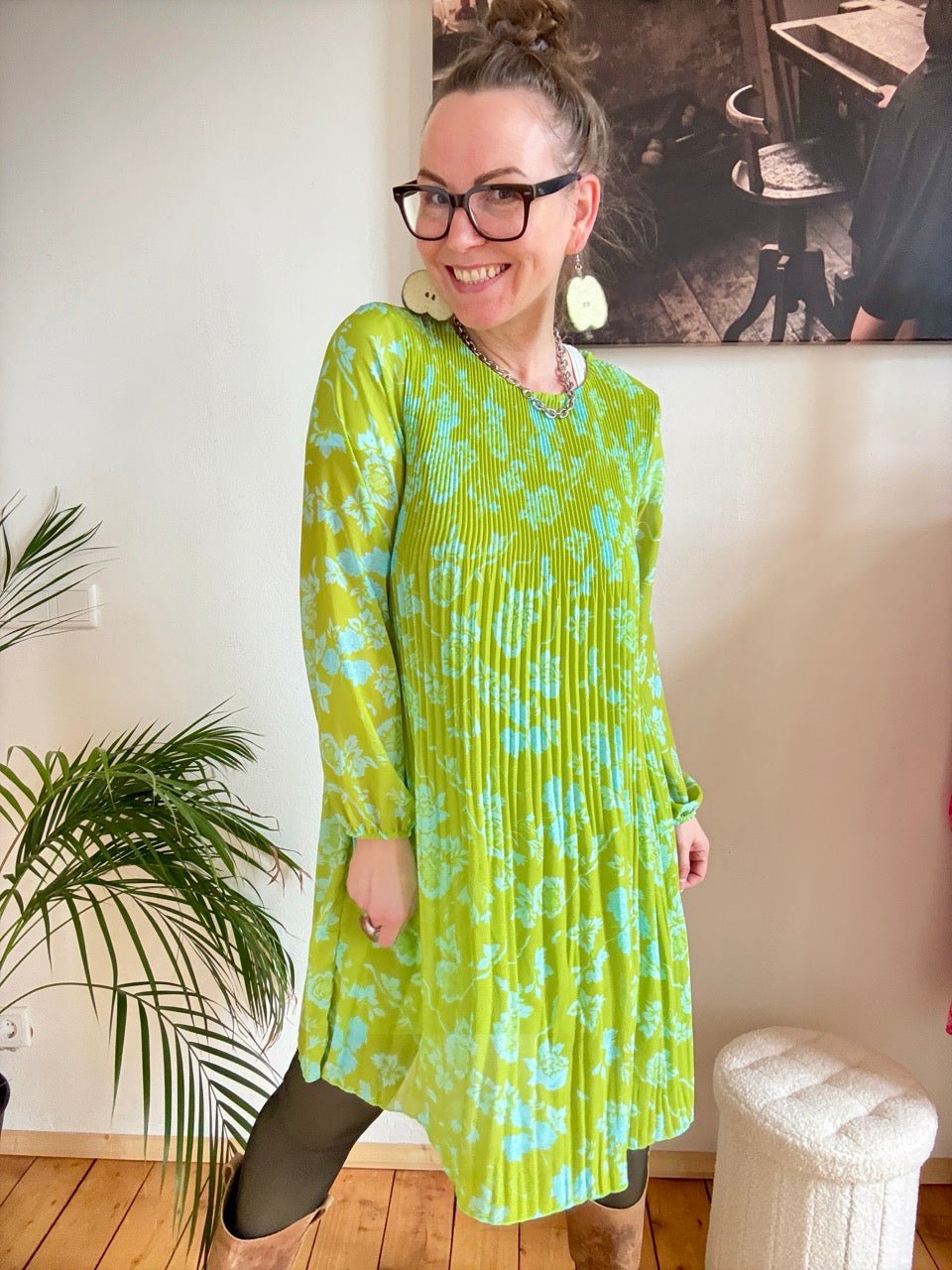 Kleid Swing Swing Lindgrün NEU! - FROLLEIN KÄTHE Shop