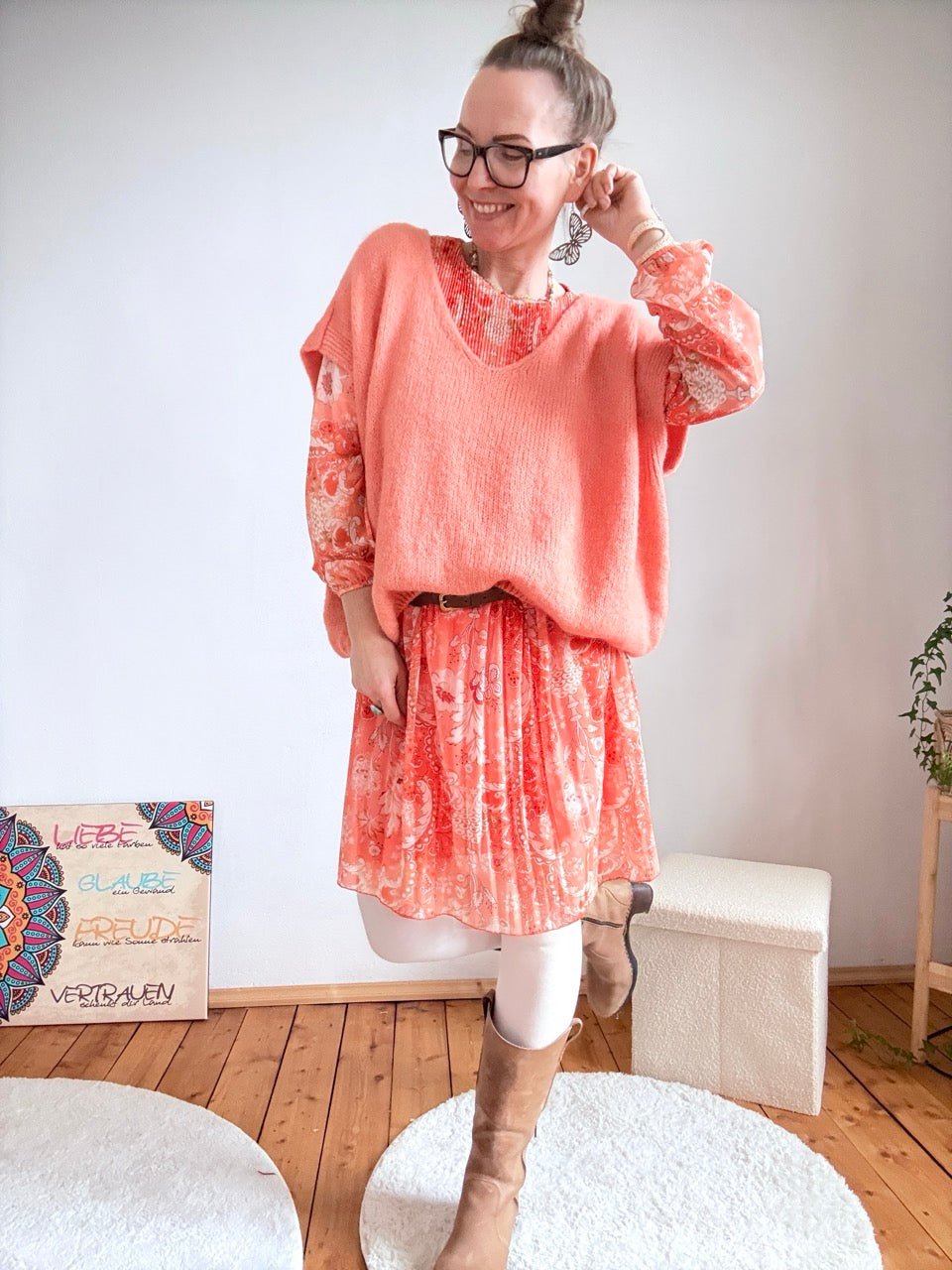 Kleid Swing Swing Peachy Glow - FROLLEIN KÄTHE Shop