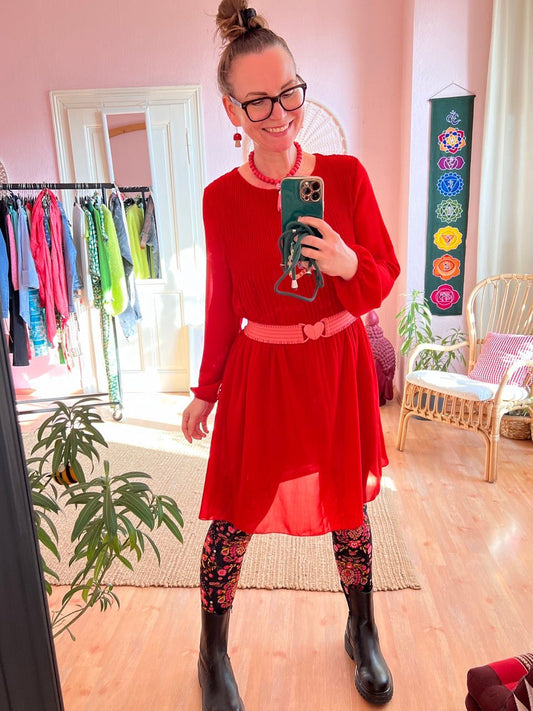 Kleid Swing Swing Rot - FROLLEIN KÄTHE Shop