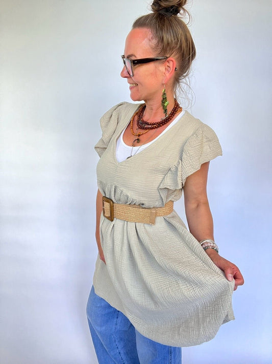 Kleid Tunika Bella Cream - FROLLEIN KÄTHE Shop