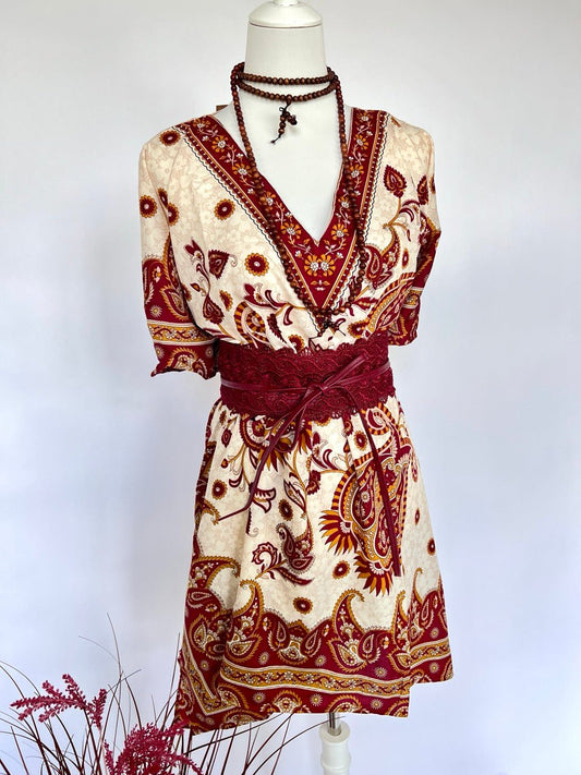 Kleid Tunika Loria Rot - FROLLEIN KÄTHE Shop