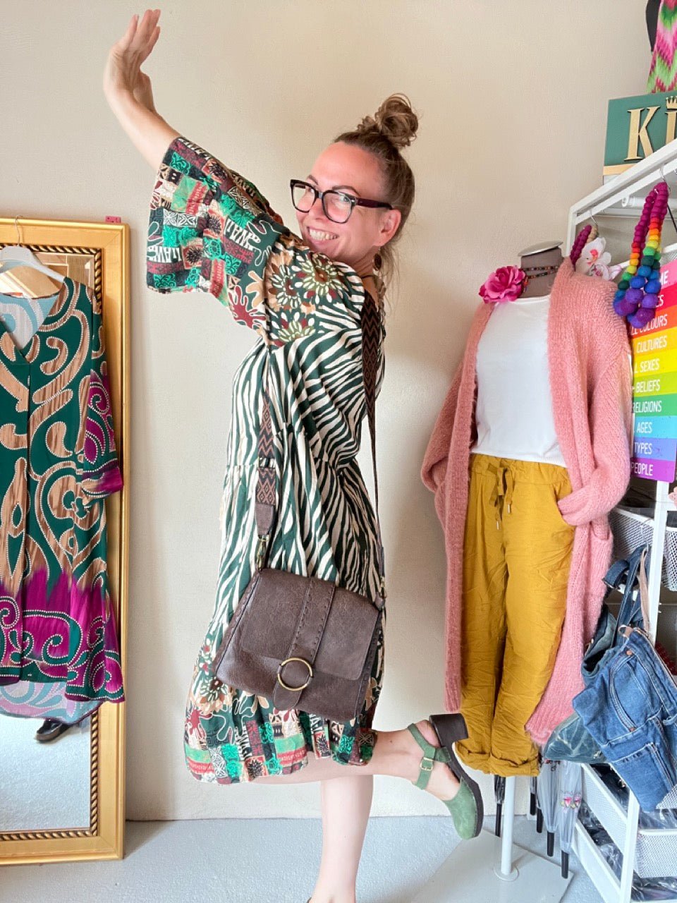 Kleid Tunika Saint Tropez Grün - FROLLEIN KÄTHE Shop