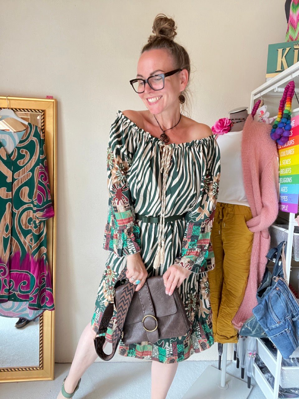 Kleid Tunika Saint Tropez Grün - FROLLEIN KÄTHE Shop