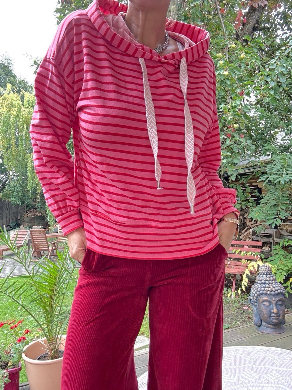 Langarm Shirt Svenja Himbeer Fuchsia - FROLLEIN KÄTHE Shop