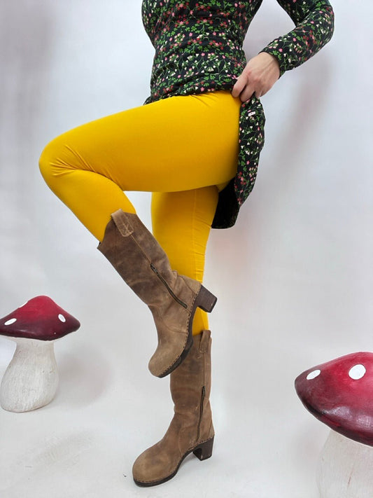 Leggings Basic Star Gelb - FROLLEIN KÄTHE Shop