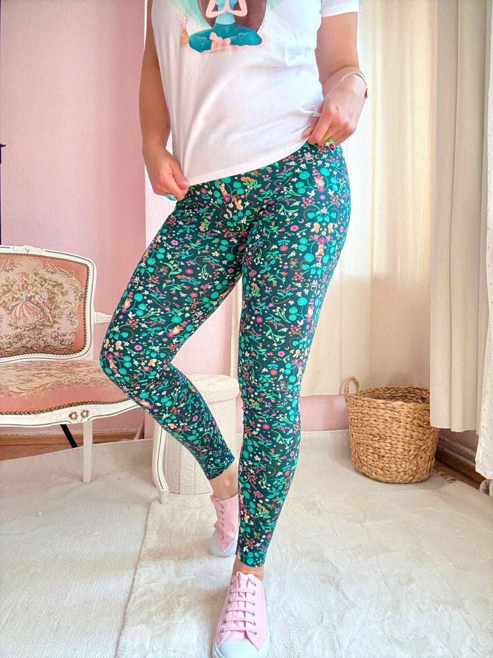 Leggings Dream Land Türkis Bunt - FROLLEIN KÄTHE Shop