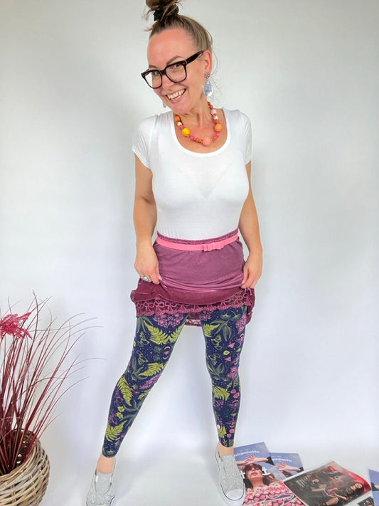 Leggings Elfenhain Blau - FROLLEIN KÄTHE Shop