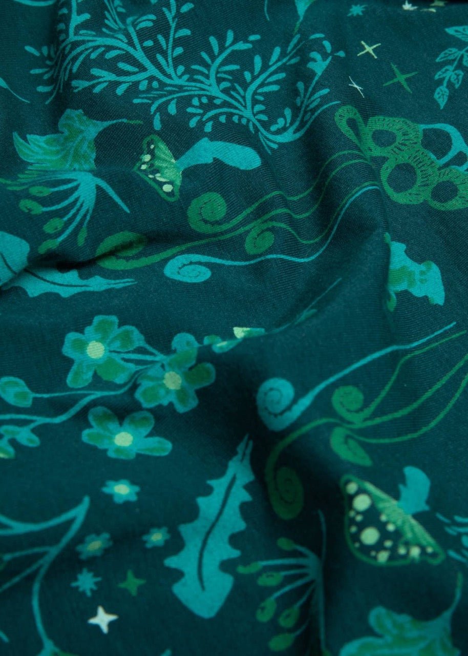 Leggings Fantasy Garden Türkis - FROLLEIN KÄTHE Shop