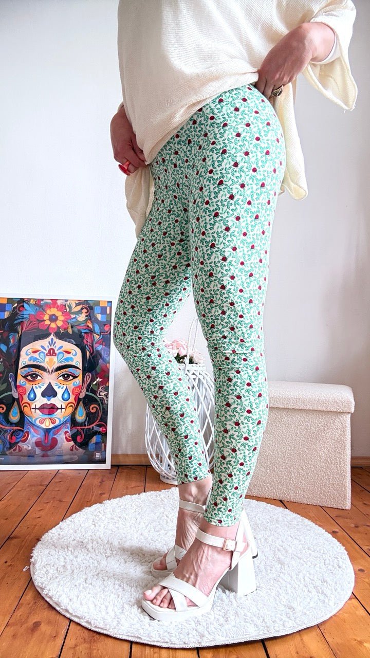 Leggings Käferbande Grün - FROLLEIN KÄTHE Shop