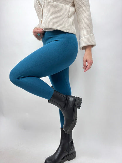 Leggings Strickschick Petrol - FROLLEIN KÄTHE Shop