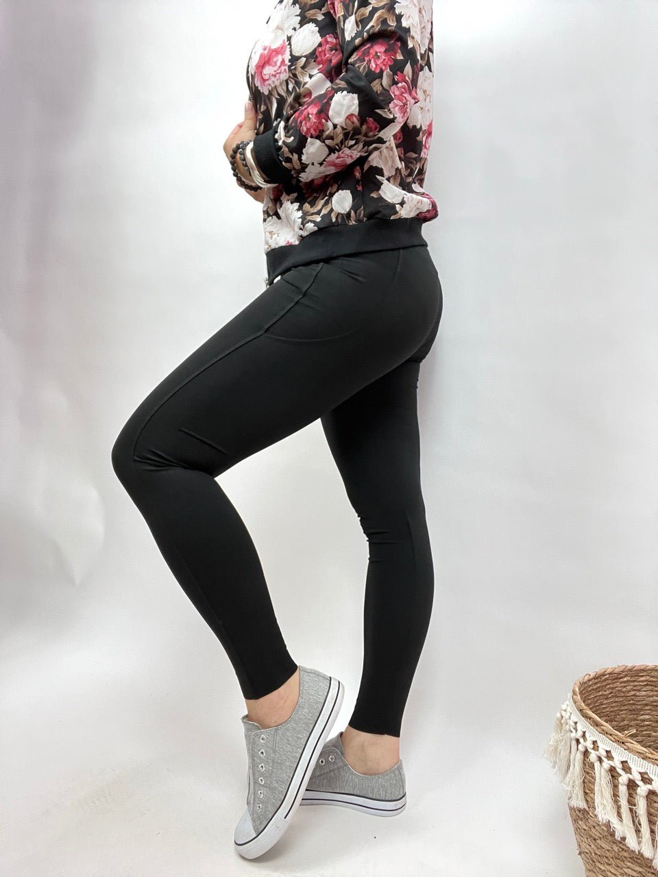 Leggings Taillenhose Alltagsheld Schwarz - FROLLEIN KÄTHE Shop