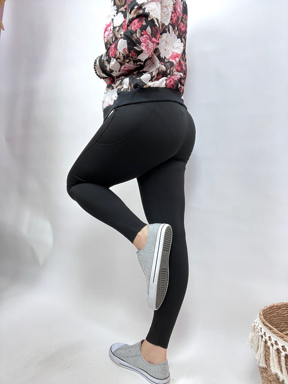Leggings Taillenhose Alltagsheld Schwarz - FROLLEIN KÄTHE Shop