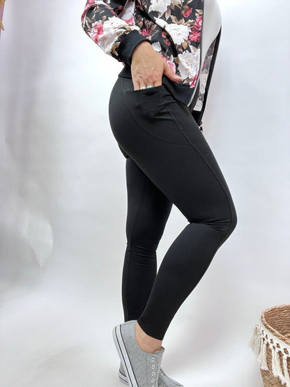 Leggings Taillenhose Alltagsheld Schwarz - FROLLEIN KÄTHE Shop