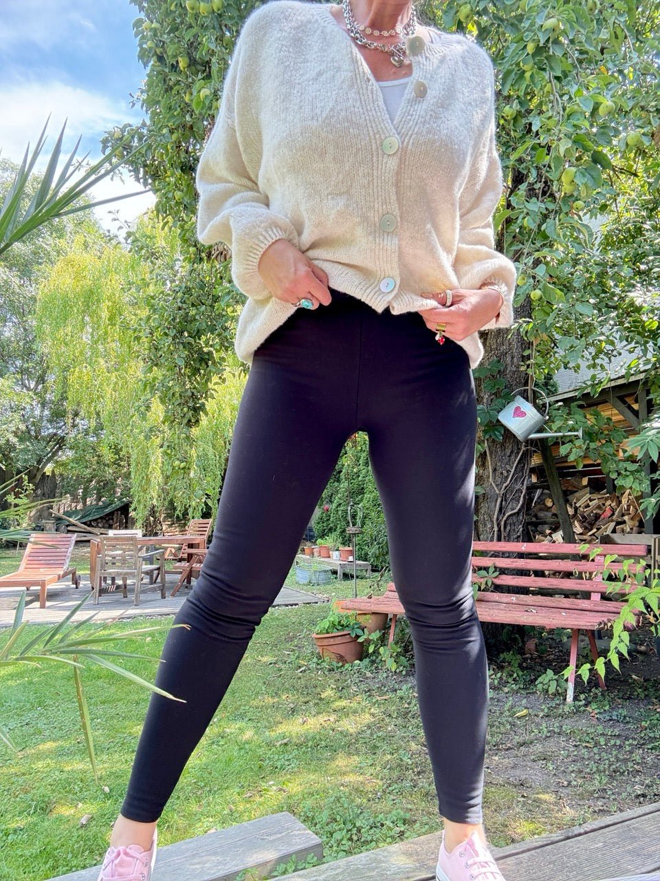 Leggings Thermo Schwarz - FROLLEIN KÄTHE Shop