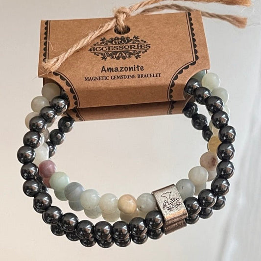 Magnetarmband Amazonite 2 - teilig - FROLLEIN KÄTHE Shop