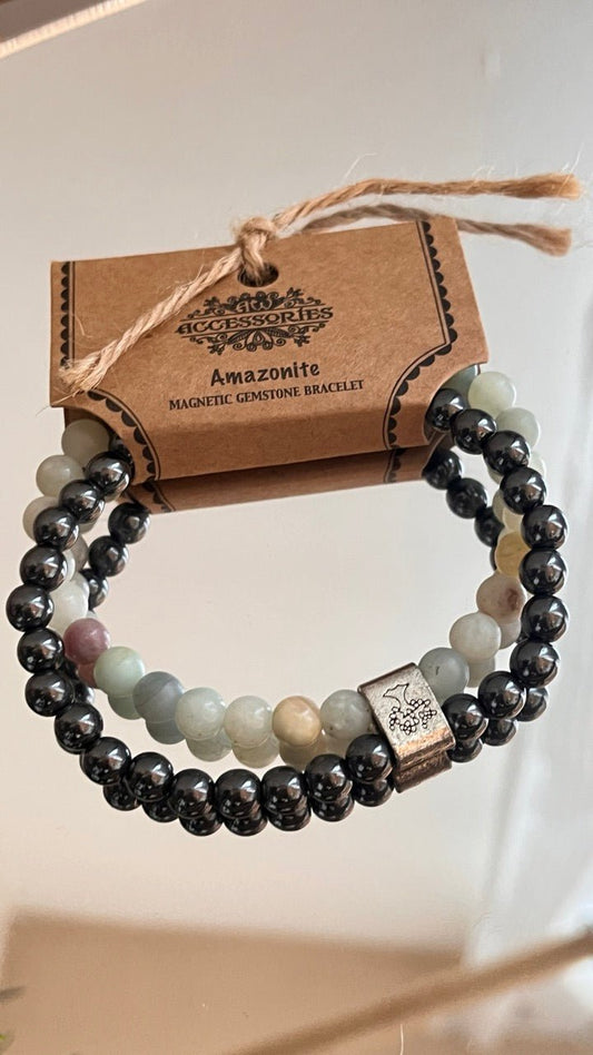 Magnetarmband Amazonite 2 - teilig - FROLLEIN KÄTHE Shop