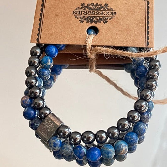 Magnetarmband Sodalite 2 - teilig - FROLLEIN KÄTHE Shop