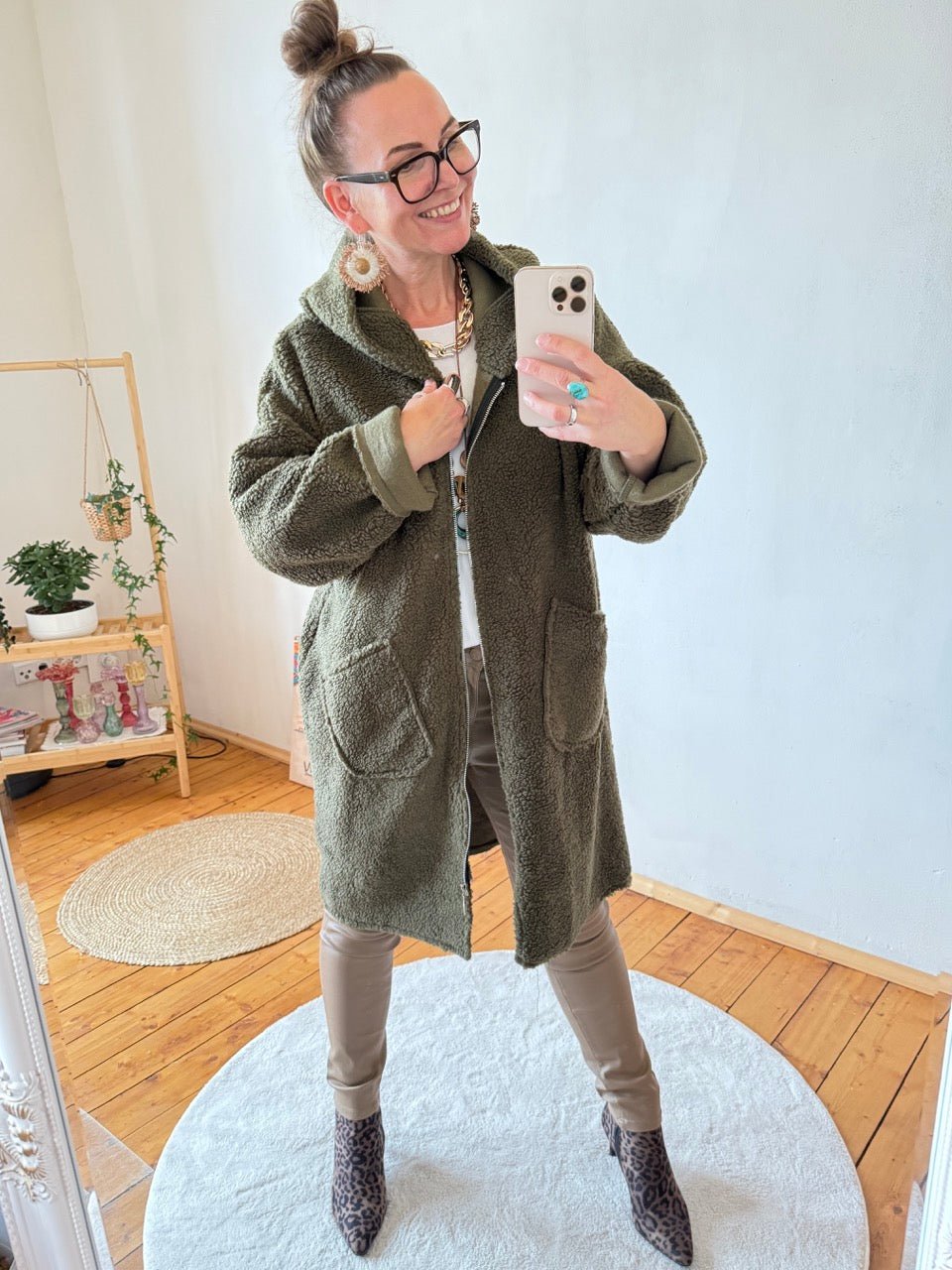Mantel Jacke Leichte Laune Olive - FROLLEIN KÄTHE Shop