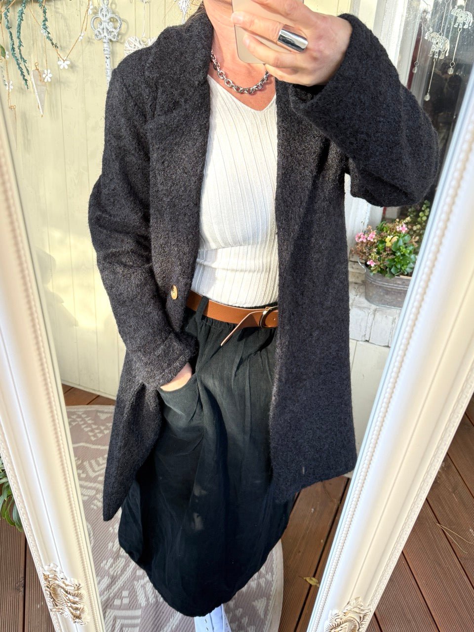 Mantel Jacke Wintertanz Eleganz Schwarz / One Size - FROLLEIN KÄTHE Shop