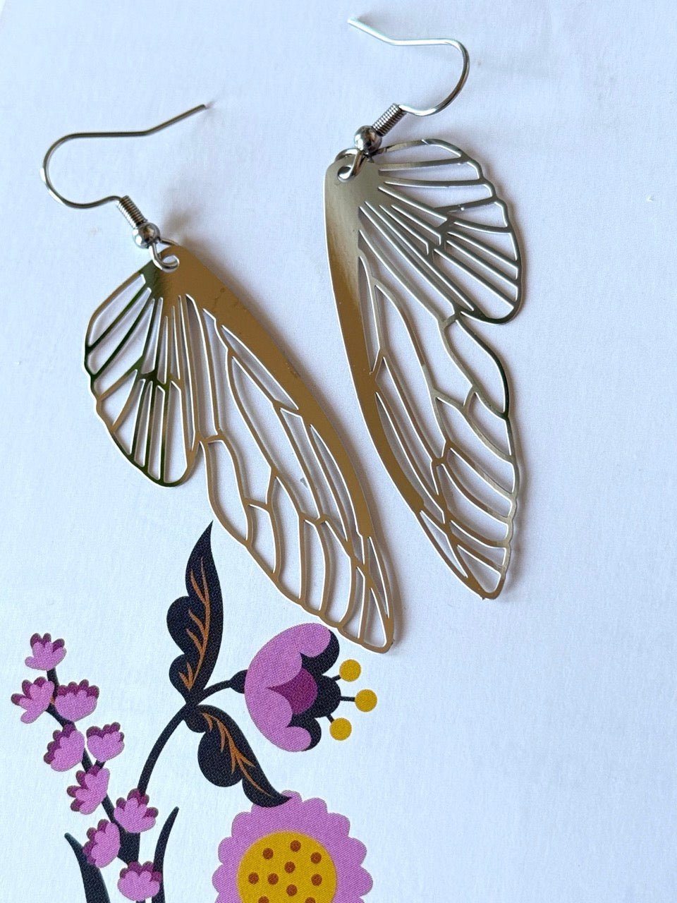 Ohrhänger Flügelschlag Edelstahl - FROLLEIN KÄTHE Shop