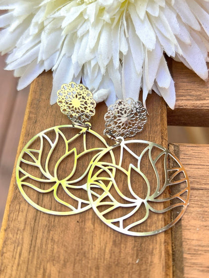 Ohrhänger Kiki Ohrschmuck Lotosblüte! Handmade - FROLLEIN KÄTHE Shop