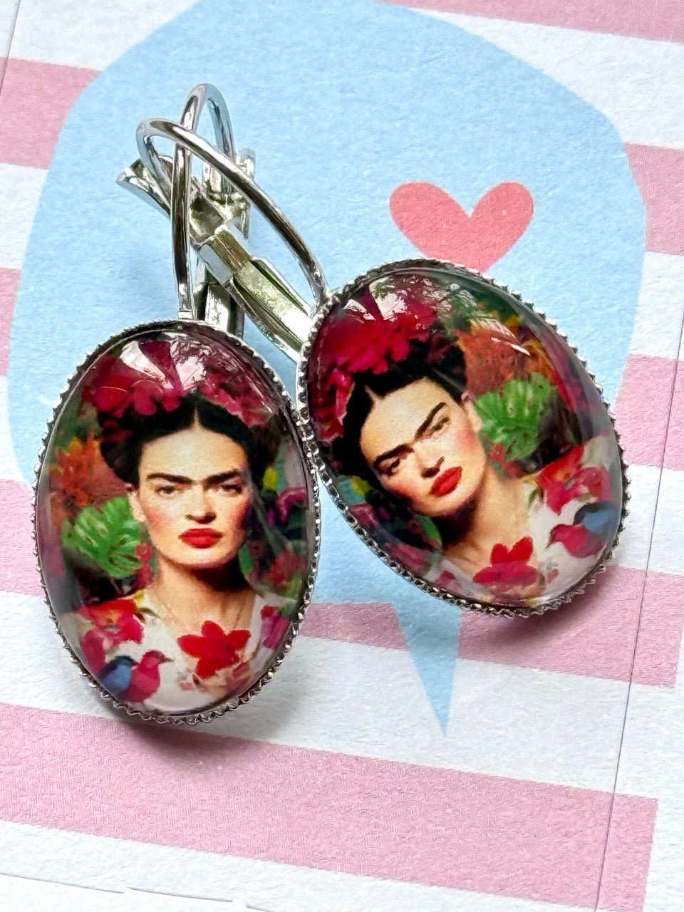 Ohrhänger Kiki Oval Flower Frida - FROLLEIN KÄTHE Shop