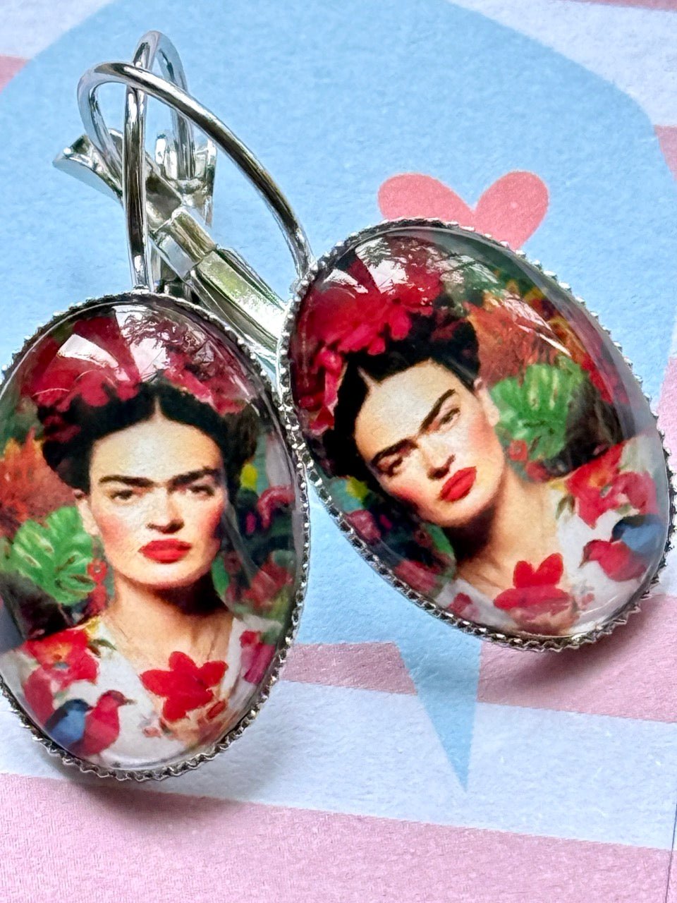 Ohrhänger Kiki Oval Flower Frida - FROLLEIN KÄTHE Shop