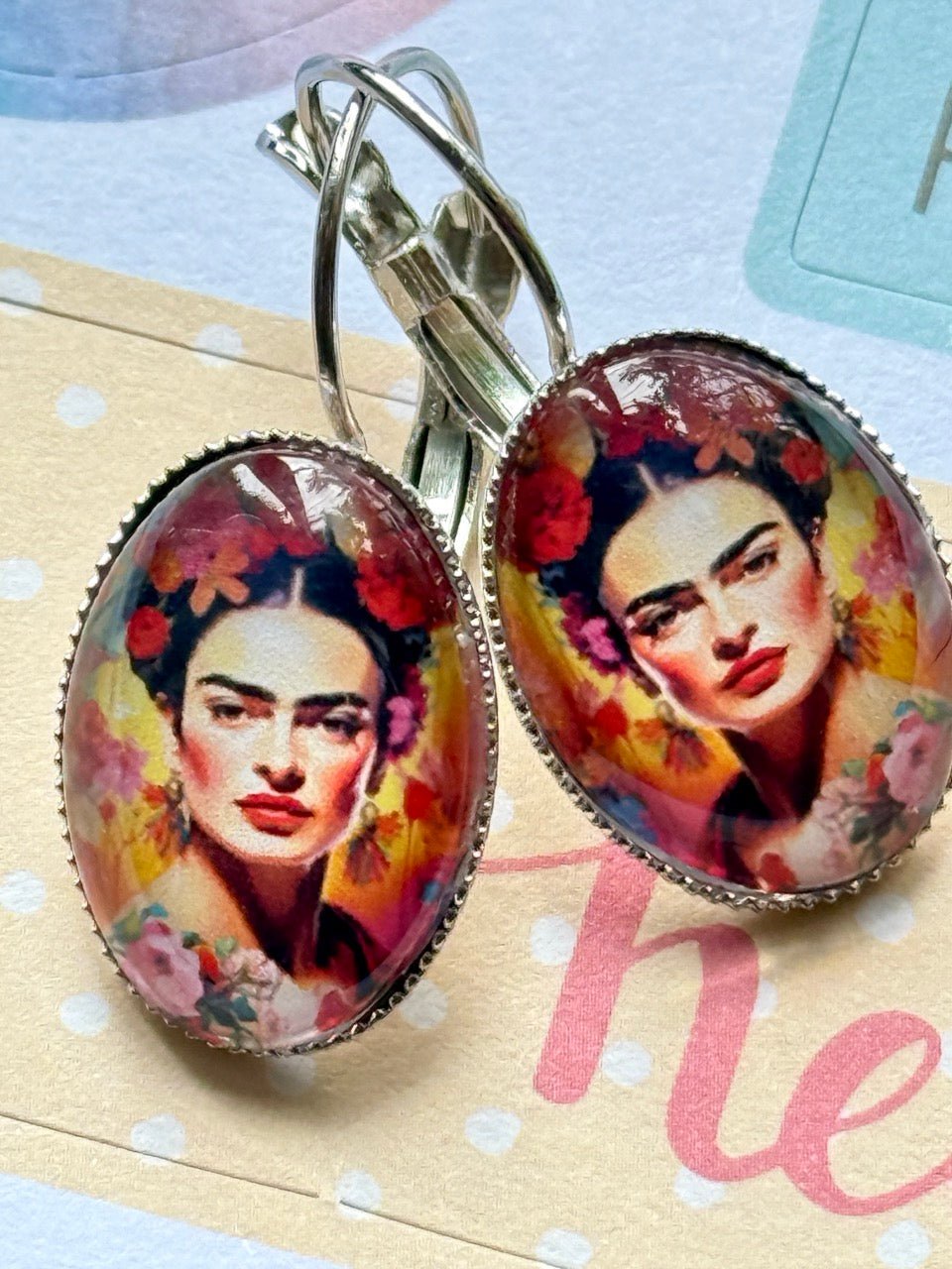Ohrhänger Kiki Oval Frida Bunt - FROLLEIN KÄTHE Shop