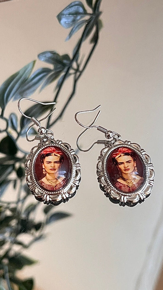 Ohrhänger Kiki Oval Frida mit Ornamenten - FROLLEIN KÄTHE Shop
