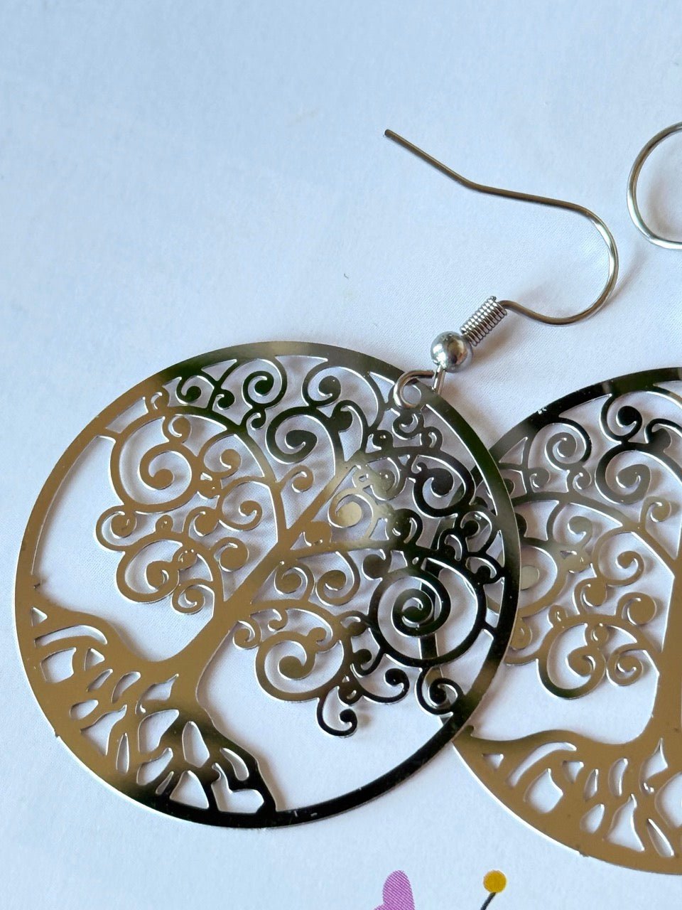Ohrhänger Lebensbaum Edelstahl - FROLLEIN KÄTHE Shop