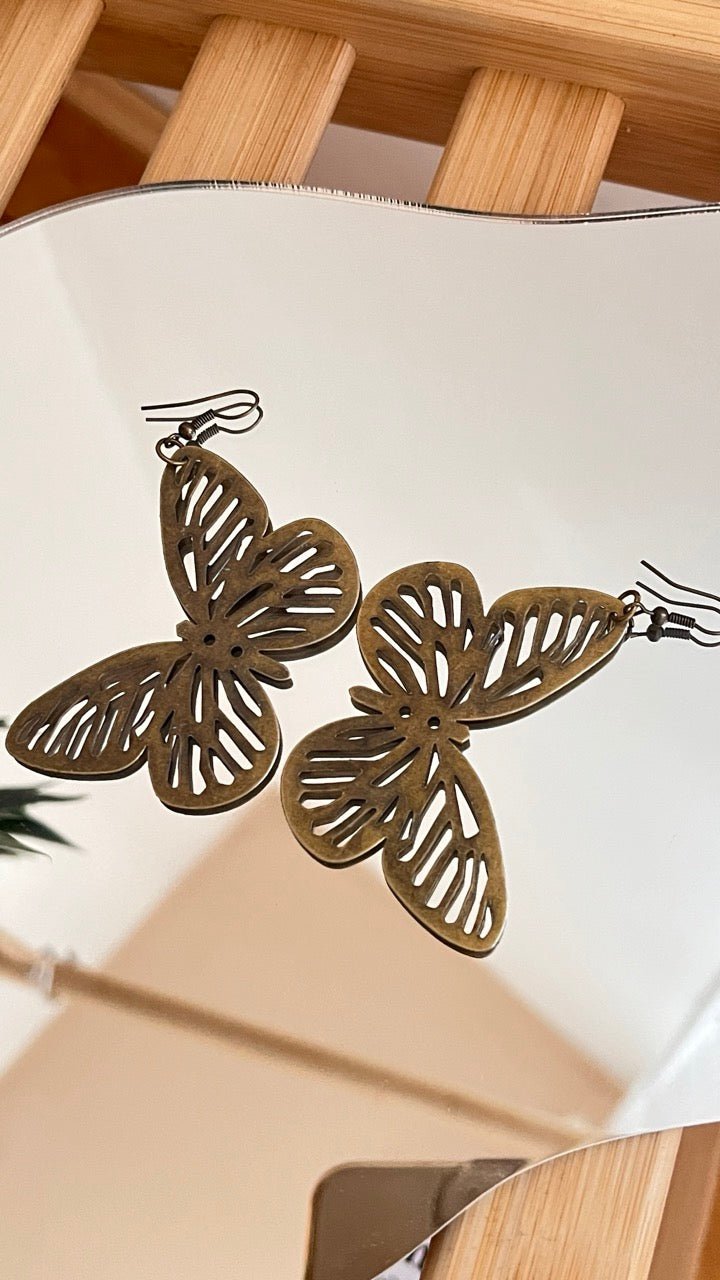 Ohrhänger Schmetterling Bronze - FROLLEIN KÄTHE Shop