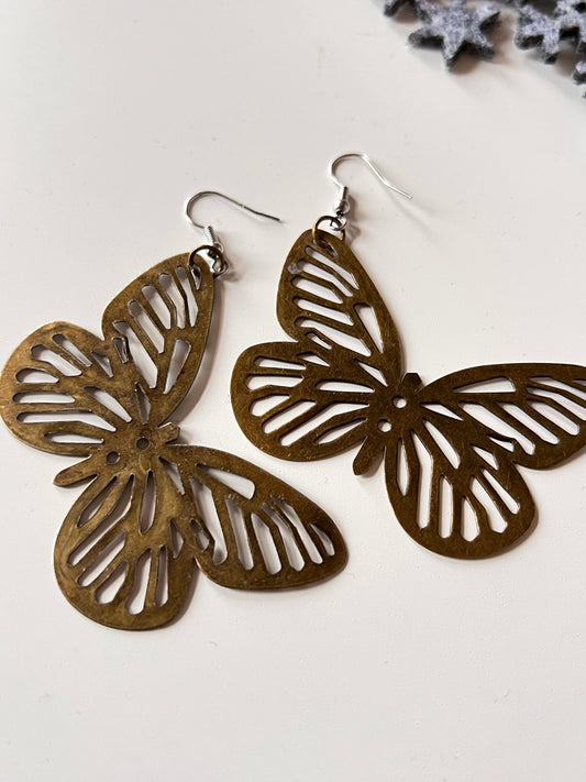 Ohrhänger Schmetterling Bronze - FROLLEIN KÄTHE Shop