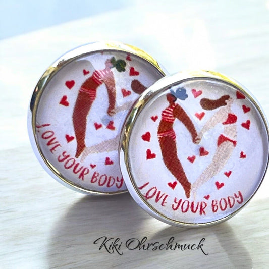 Ohrstecker Kiki Love Your Body 16mm - FROLLEIN KÄTHE Shop