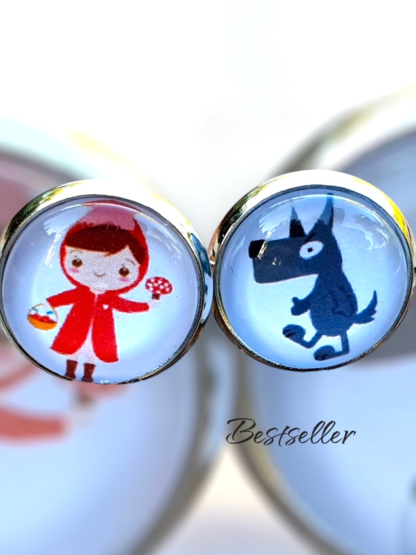 Ohrstecker Kiki Rotkäppchen - FROLLEIN KÄTHE Shop
