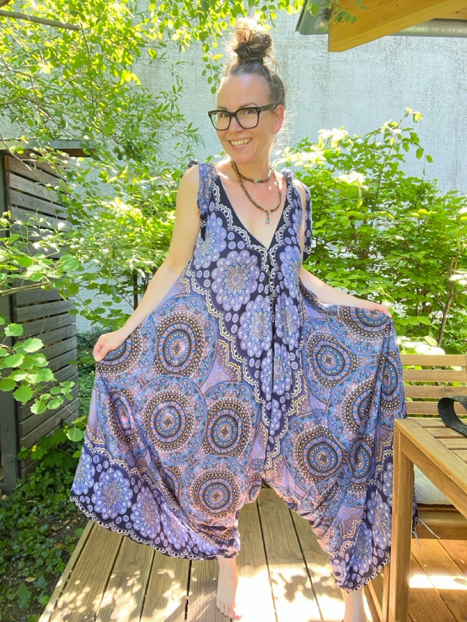 Overall Mandala Blau - FROLLEIN KÄTHE Shop