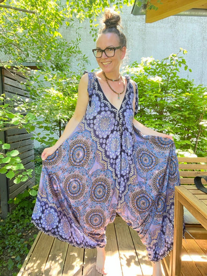 Overall Mandala Blau - FROLLEIN KÄTHE Shop