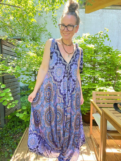 Overall Mandala Blau - FROLLEIN KÄTHE Shop
