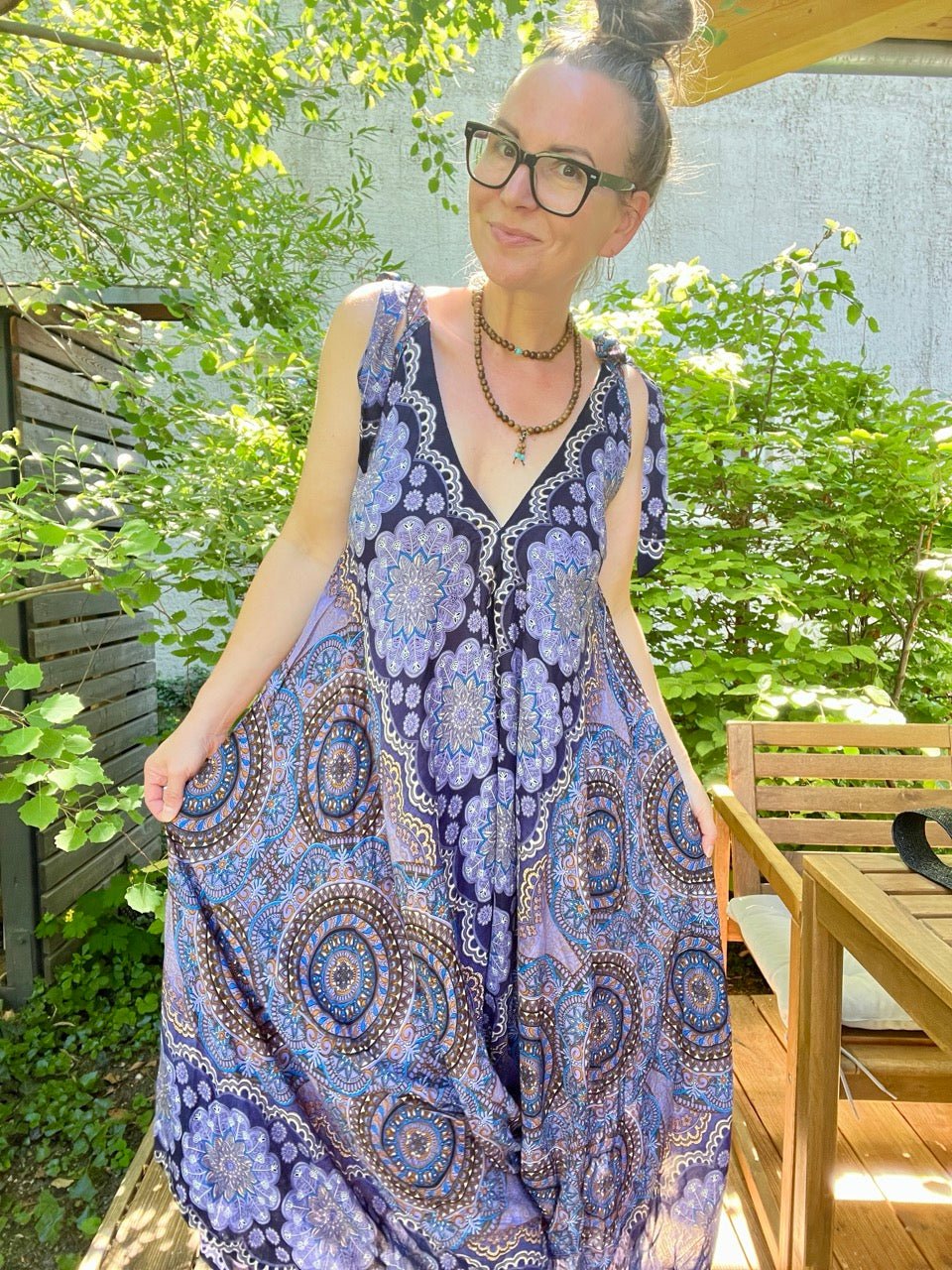 Overall Mandala Blau - FROLLEIN KÄTHE Shop