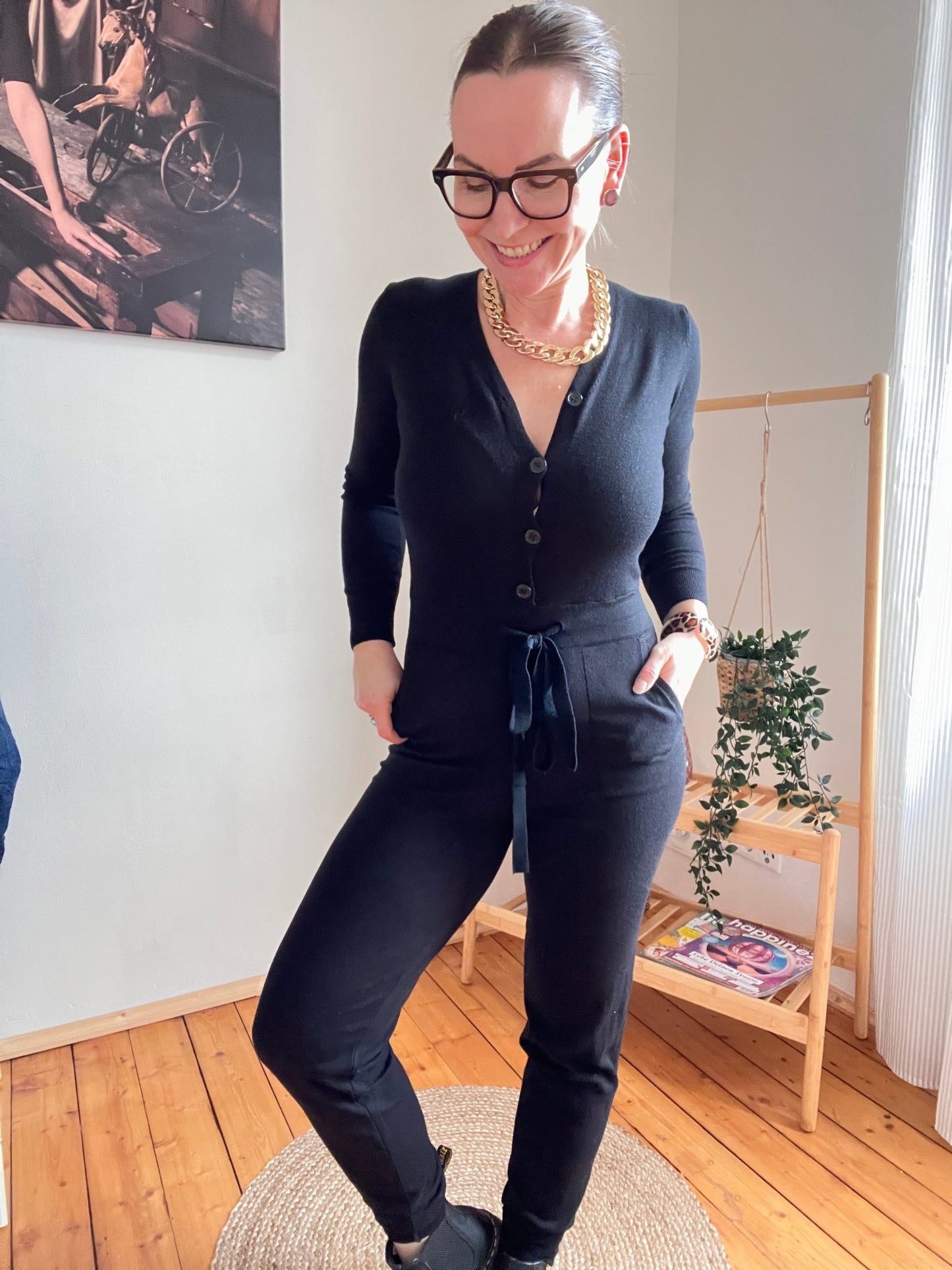 Overall Mary Schwarz - FROLLEIN KÄTHE Shop