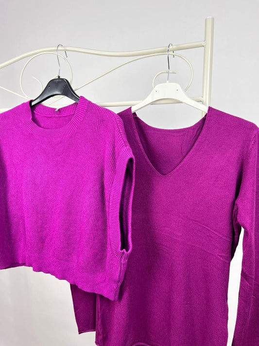 Pulli Alltagsglück Magenta - FROLLEIN KÄTHE Shop
